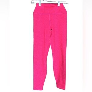 Spiritual Gangster bright pink space dye 7/8 leggings Size Small